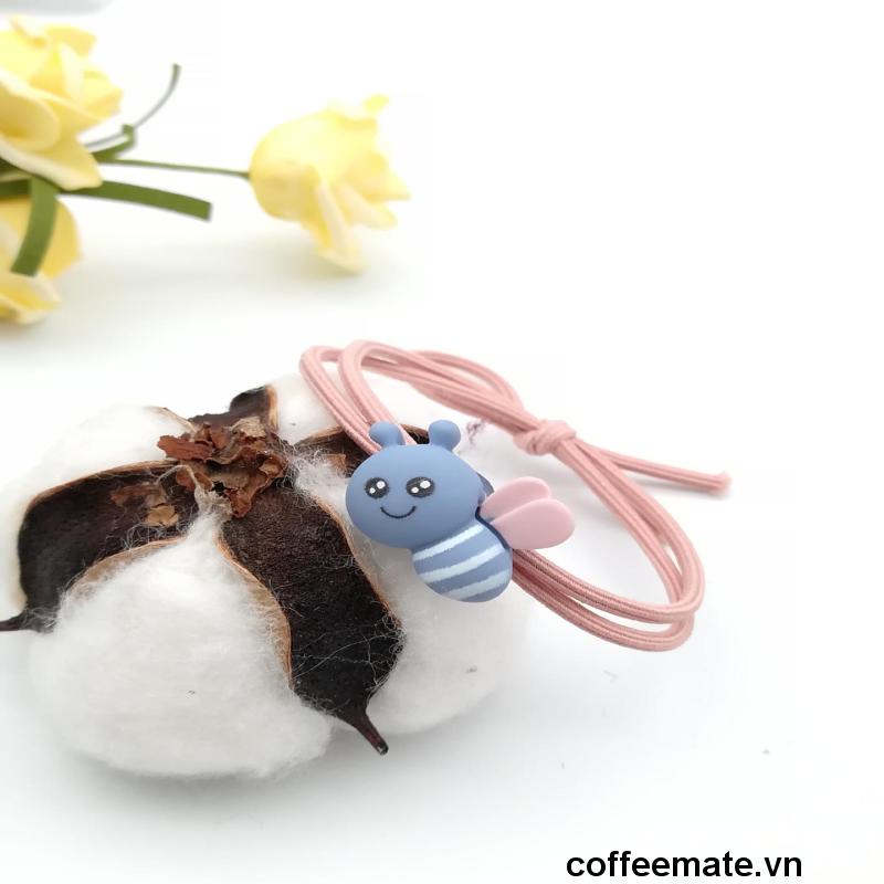 【coffeemate】⚡ Dây Buộc Tóc Hình Động Vật / Trái Cây / Con Ong Đáng Yêu