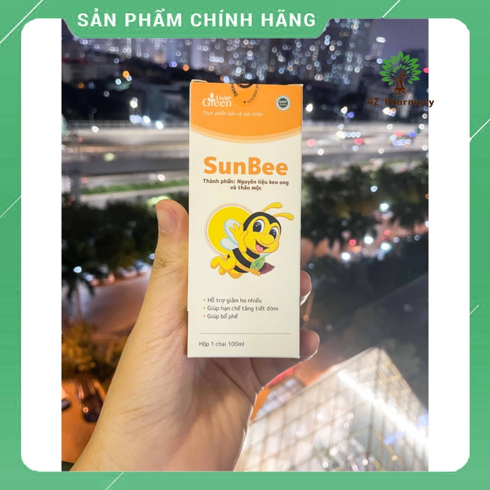 Siro ho SunBee, giảm ho, đau rát họng với Keo ong và Tía tô, Lọ 100 ml