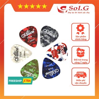 Phím Gảy, Phím Gảy, Pick Gảy Đàn Guitar Alice ( cỡ ngẫu nhiên) - SOLG Nhập Khẩu Chính Hãng