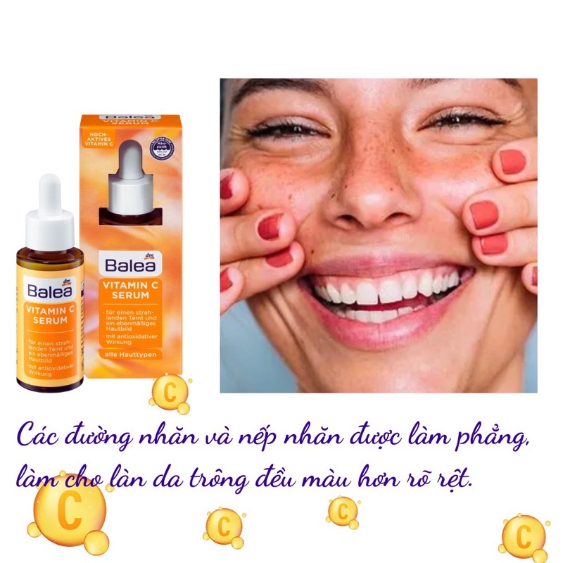 Huyết thanh Serum Vitamin C Balea sáng da, chống lão hóa – Hàng Đức