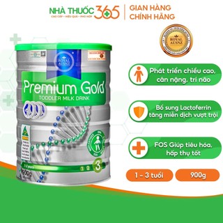 Sữa Bột Hoàng Gia Úc Premium Gold Số 3 Bổ Sung Vitamin, Khoáng Chất Cho Trẻ ROYAL AUSNZ 900g