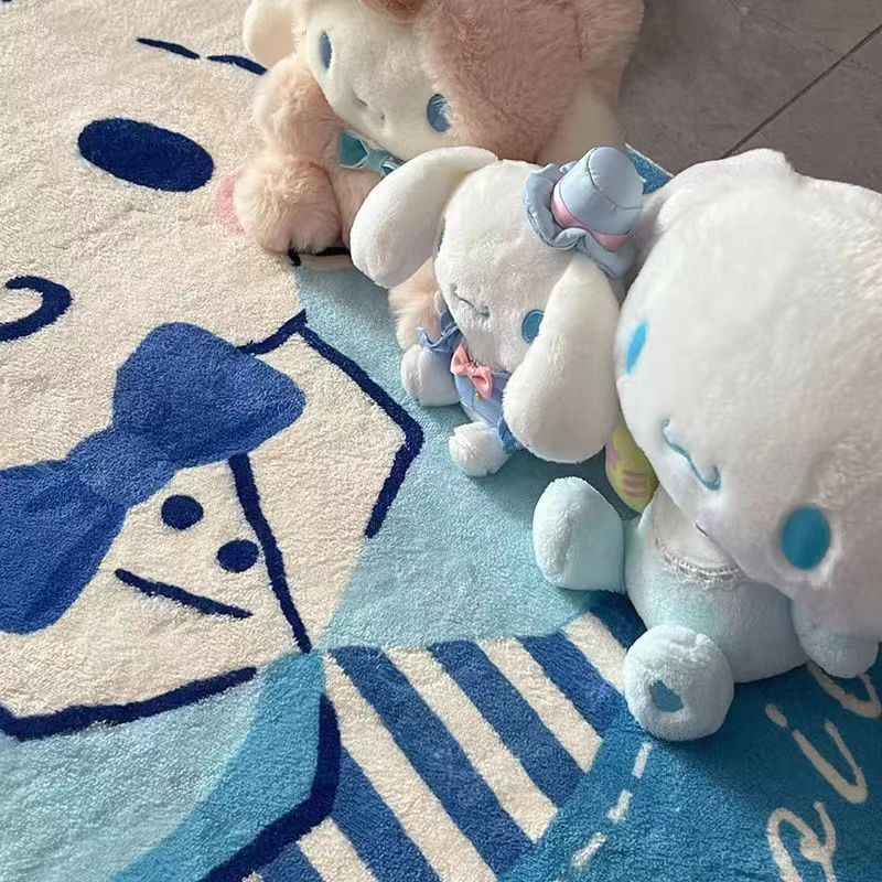 Thảm Lót Sàn Phòng Ngủ Hình Chú Chó Cinnamon Hoạt Hình Đáng Yêu Đặc Biệt