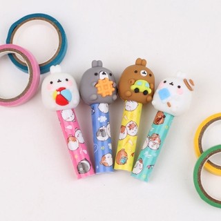 Pack Nhân Phẩm Molang Figure - 1 Pack Figure Pencil Cap Random Hàn Quốc