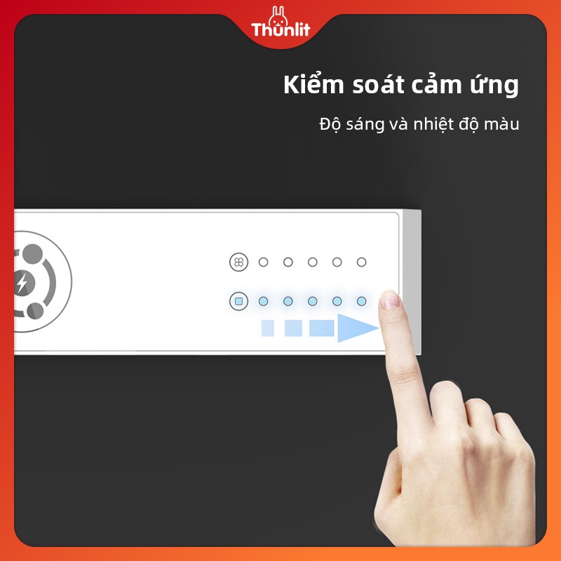 Đèn hiện đại Thunlit 10W ổ cắm sạc không dây có thể điều chỉnh độ sáng nhiệt độ màu