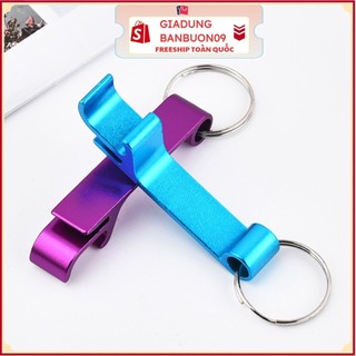 Dụng cụ khui nắp lon bia bằng hợp kim nhôm gắn móc khóa tiện dụng