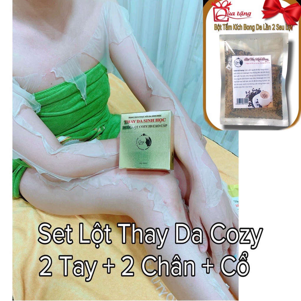 Lột da sinh học COZY 3D - Thay da body - phục hồi tái tạo da - nước lột peel da toàn thân