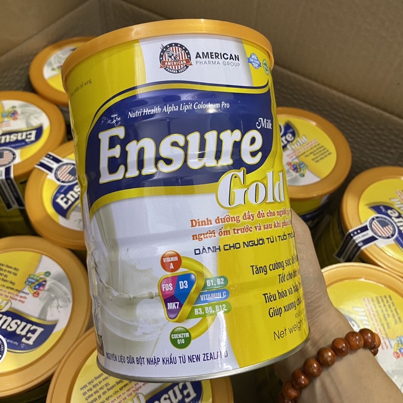 Hộp 900g Sữa ENSURE GOLD Alpha Lipit Colostrum dùng được cho trẻ từ 1 tuổi tăng cường sức đề kháng và tiêu hóa