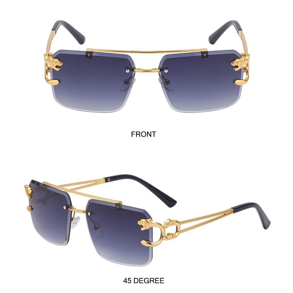 LEILY Kính Mát Không Gọng Thời Trang Phong Cách Steampunk