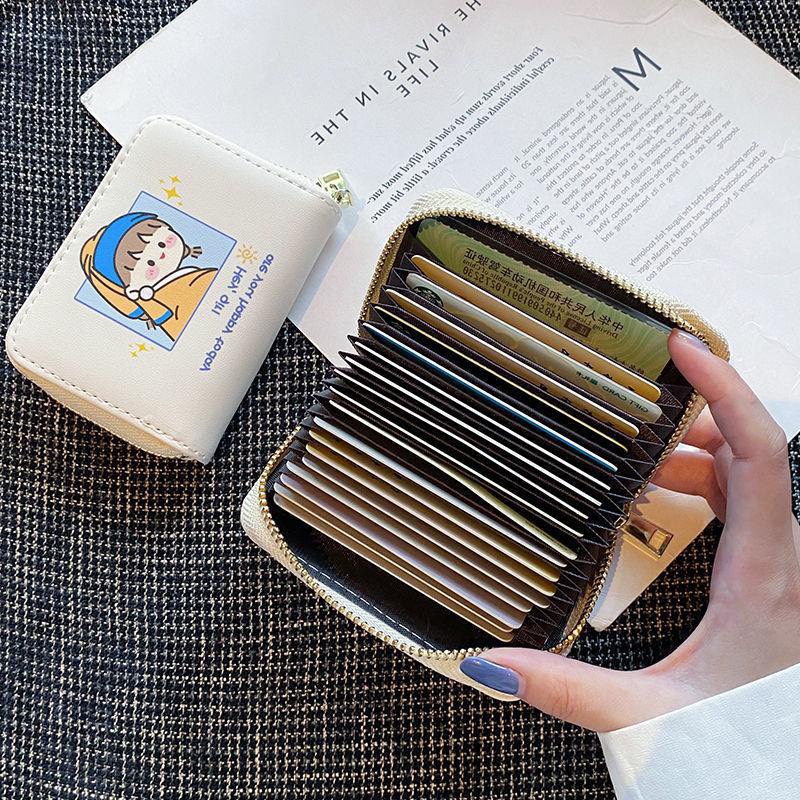 Ví Ngắn Mini Đựng Tiền Xu Họa Tiết Hoạt Hình Dễ Thương Phong Cách Hàn Quốc Cho Nữ HB CR1