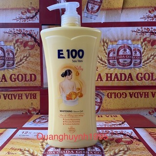 SỮA TẮM E100 SILKY vàng 1,2ML và 800ML