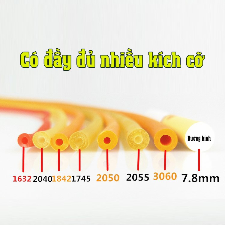 [Sale] Thun Tròn Làm Ná Cao Su - Ống Thun Theo Mét Dùng Cho Ná Bắn Cá Xịn Sò - Chất Lượng Siêu Bền Bỉ
