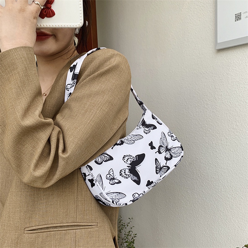 Túi Xách Mini Họa Tiết Da Báo / Ngựa Vằn / Bươm Bướm Phong Cách Retro Thanh Lịch Dành Cho Nữ