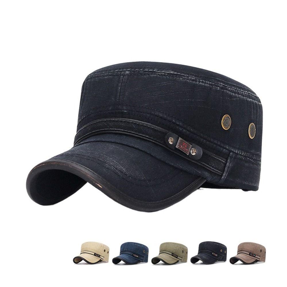 Mũ Bát Giác Cotton Lấp Lánh Giữ Ấm Mùa Thu Có Thể Điều Chỉnh Cho Nam Nữ