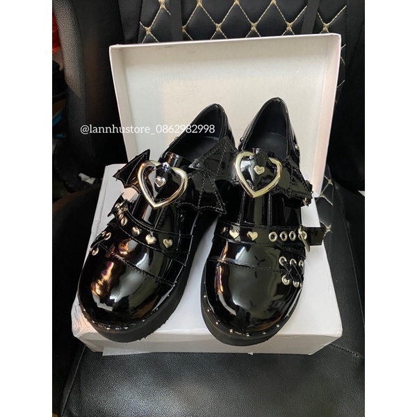 Giày độn đế 6cm- style lolita gothic cực cá tính