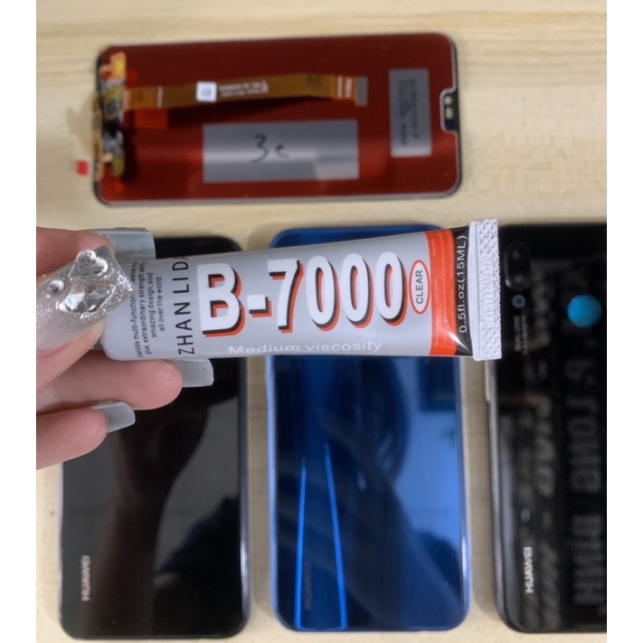 Combo Màn Hình Bộ Vỏ + Sườn Huawei Nova 3e Zin Hàng Cao Cấp. ( Tặng keo dán )