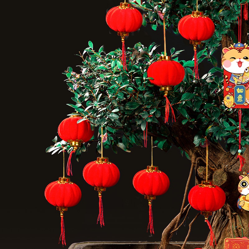 Set 20 / 30 Lồng Đèn Treo Trang Trí Tiệc Cưới / Năm Mới Phong Cách Trung Hoa