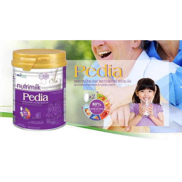 Sữa Bột Nutrimilk Pedia lon 900g, Dành cho trẻ biếng ăn