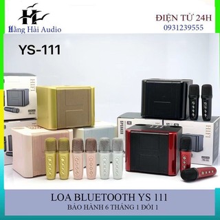 Loa Bluetooth YS 111 chính hãng, kèm 2 mic hát karaoke