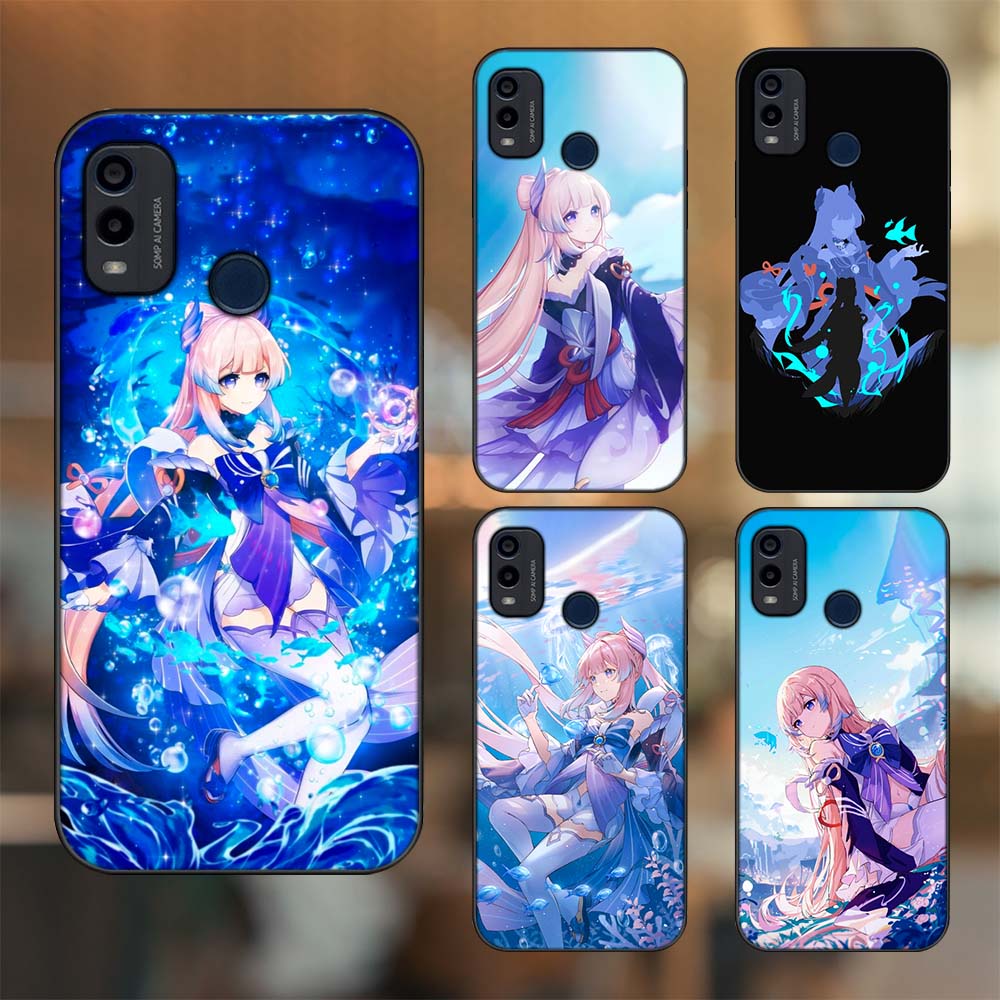 Ốp lưng Nokia G11 Plus viền đen in hình Sangonomiya Kokomi Genshin Impact