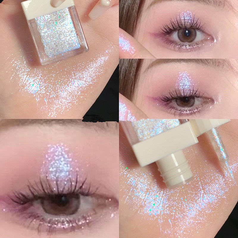 Phấn Mắt Dạng Lỏng Gege Bear Tông Nhũ Ngọc Trai Chống Nước Lâu Trôi 6 Màu Tùy Chọn