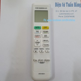 Điều khiển điều hoà Daikin cầm tay