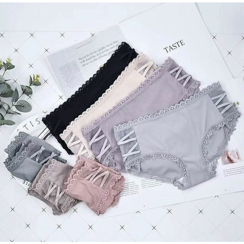 QUẦN LÓT THUN GÂN PHỐI REN