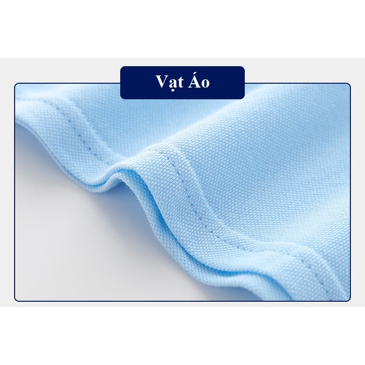 Áo thun polo cho bé trai cộc tay chất cotton cá sấu cho trẻ em 2 đến 8 tuổi SKIDS