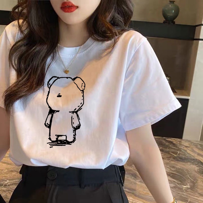 NRVP Áo thun tay ngắn dáng rộng plus size 4XL phong cách Hàn Quốc thời trang cho nam và nữ
