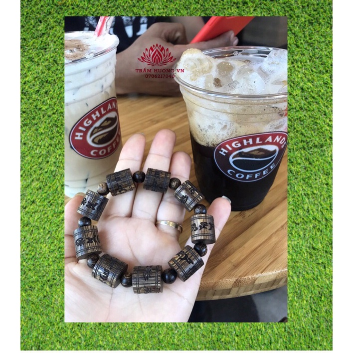 Vòng Trầm Hương Sánh Chìm Khắc Laze - Trầm Hương Nam Sánh Chìm - Khắc Laze