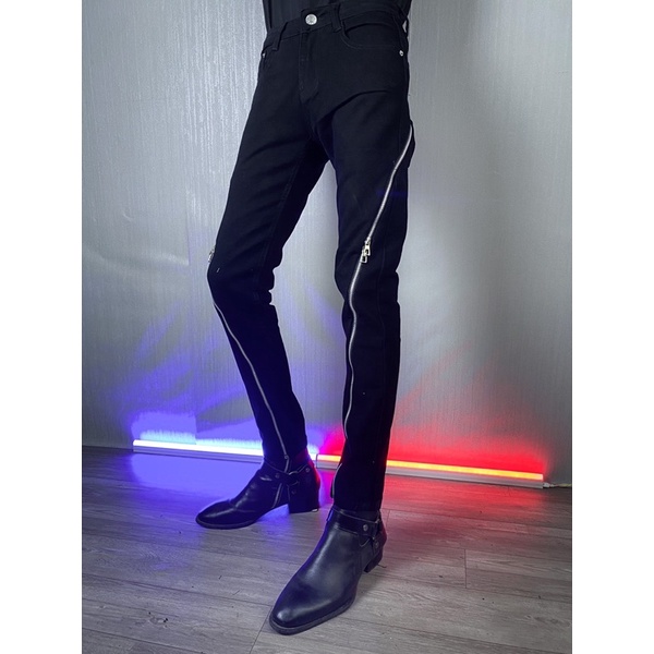 QUẦN JEANS 4ZIP CHÉO DÀI