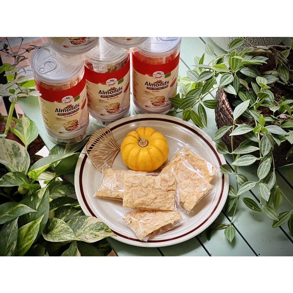 Bánh ngói hạnh nhân MIXU NUTS 250gr siêu hạt thượng hạng thơm ngon hỗ trợ ăn kiêng giảm cân khoa học hiệu quả A4