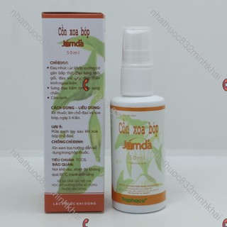 Cồn xoa bóp Jamda chai xịt 50ml