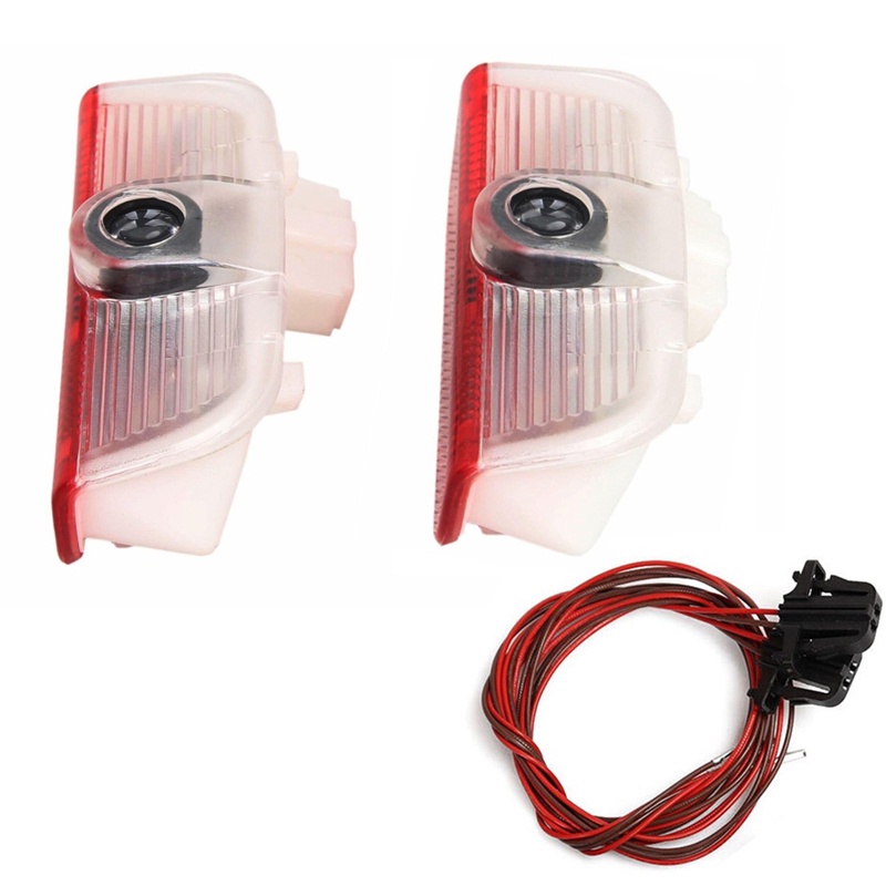 Bộ 2 Đèn Led Chiếu Logo Cho Volkswagen VW Tiguan Sagitar Eos Golf Sharan Scirocco Lamando