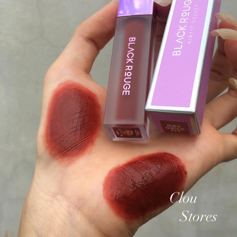 Son Kem Lì Black Rouge tone đỏ nâu