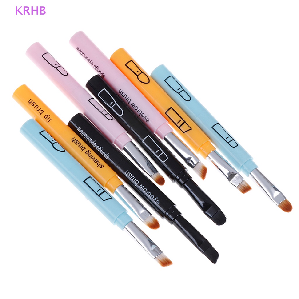 Cọ Trang Điểm Mắt / Lông Mày / Môi 4 Trong 1 Có Thể Thu Gọn Tiện Lợi