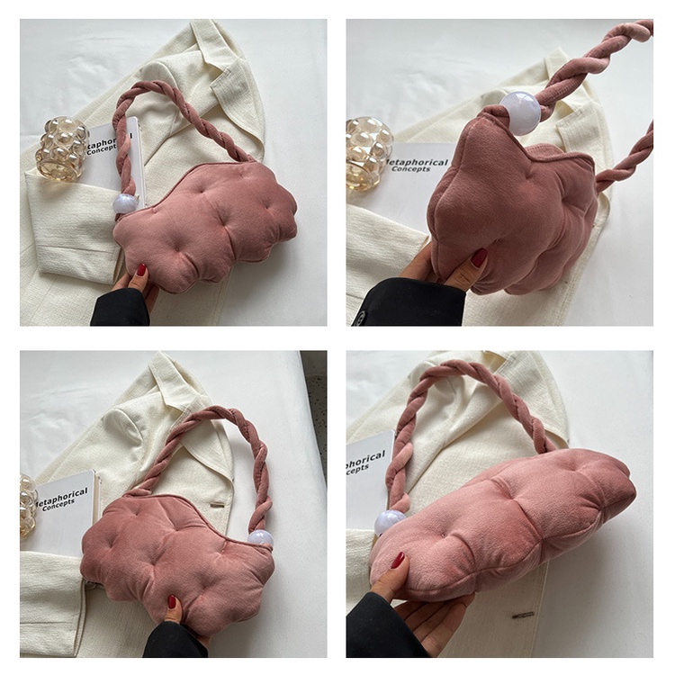 Túi Xách Đeo Vai Chất Liệu Nhung Thiết Kế Đơn Giản Thời Trang 2022 Cho Nữ