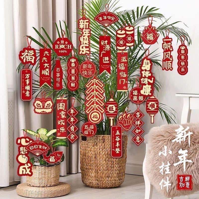 Set 48 món treo cây, cây mai, cây đào ngày tết