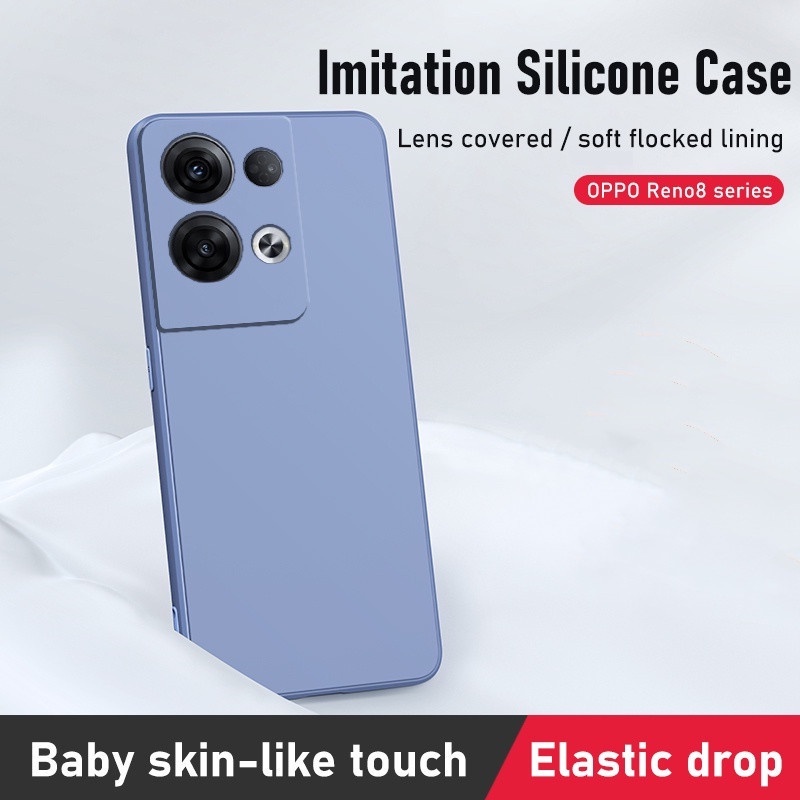 Ốp Điện Thoại Silicon Dẻo Vuông Chống Sốc Cho Oppo Reno 8T 5G Reno 9 Pro Plus + Reno9Pro Reno8 T 4G 5G
