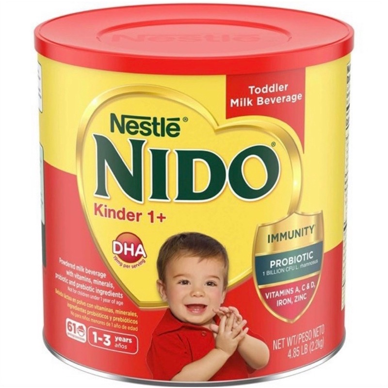 Sữa Nido kinder 1+ nắp đỏ 1,6kg và 2,2kg (Date T2/2024)