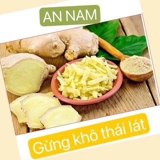 (Hoả tốc hcm) Gừng sẽ thái lát sấy khô cay nồng 1kg