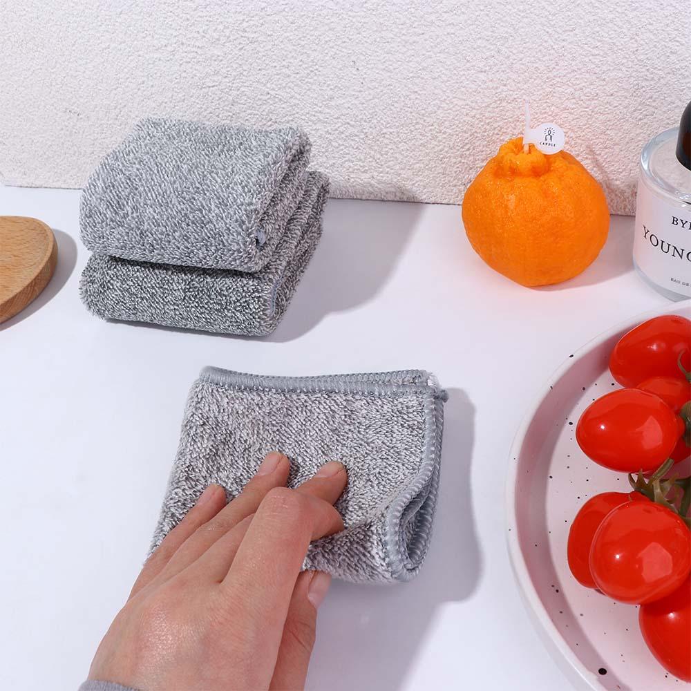 Khăn Lau Chén Dĩa Chất Liệu Microfiber Mềm Mại Thấm Hút Tốt