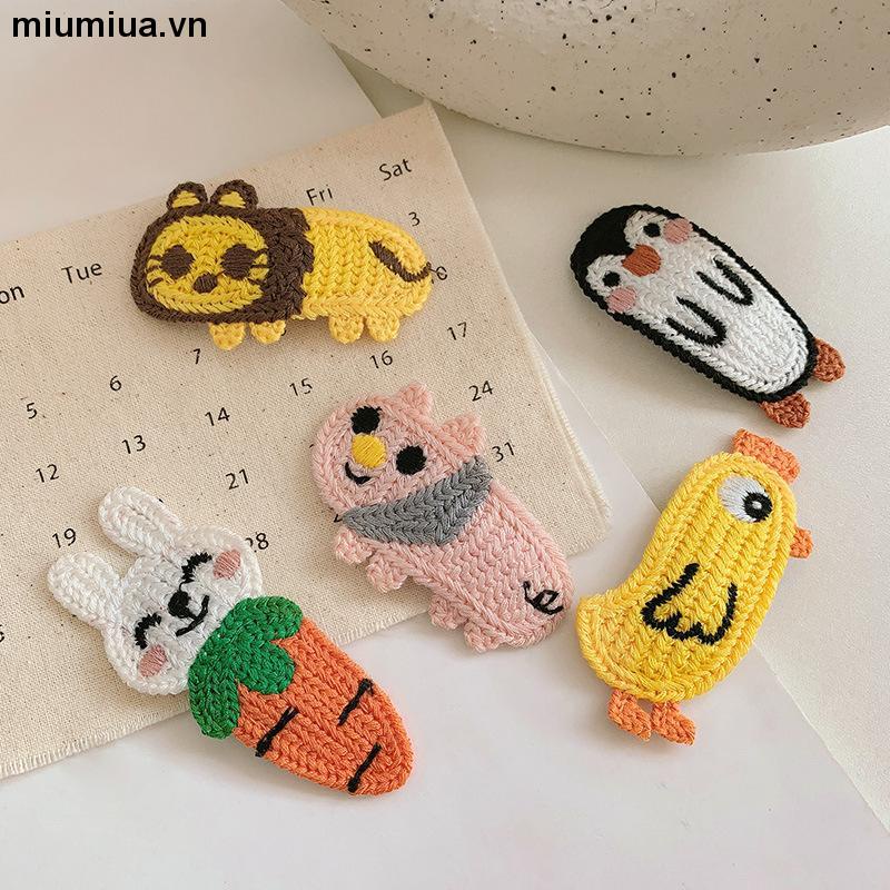 miumiuaKẹp tóc hình động vật hoạt hình dễ thương phong cách Hàn Quốc cho nữ