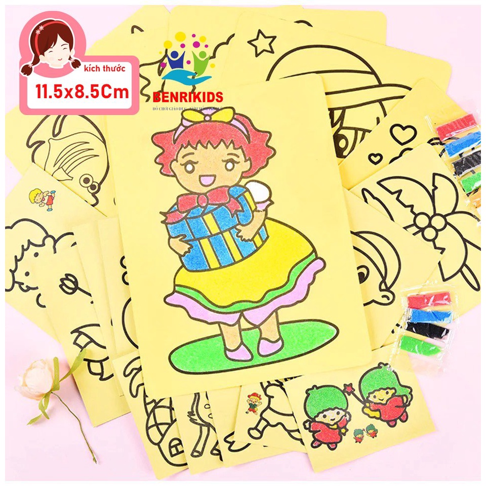 Tranh Cát Trẻ Em Cho Bé Sáng Tạo Loại Vừa Xinh Xắn