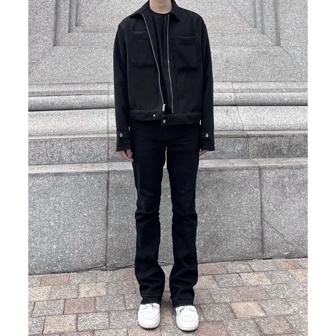 Quần jeans loe dáng skinny xả lai phong cách Streetwear Brokeboiz