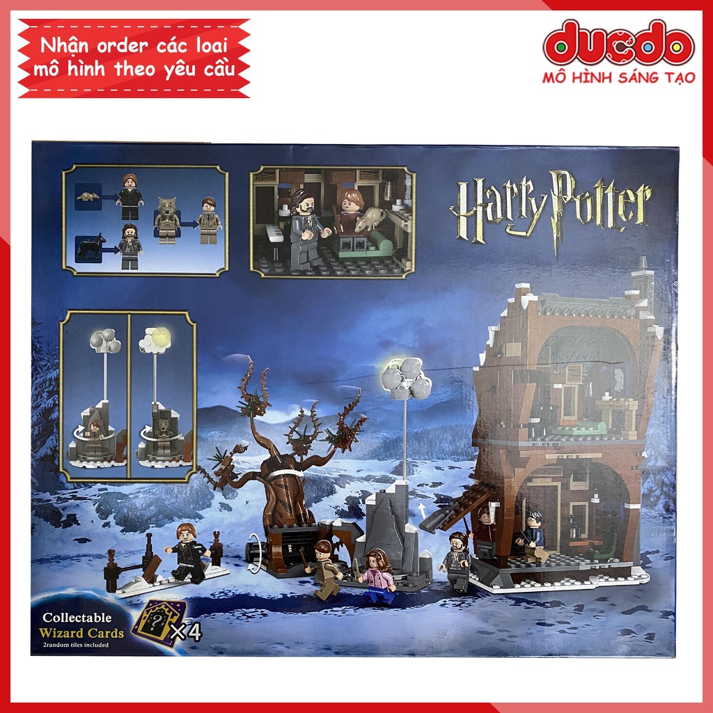 No 6070 Lắp ghép Harry Potter Lều hét và cây liễu roi - Đồ chơi Xếp hình Mô hình 76407 BLA LRI
