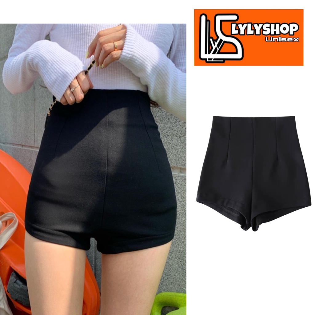 Quần short nữ dance lưng cao LylyshopUnisex chất vải umi hàn cao cấp co dãn, thiết kế ôm đùi lưng cao tôn dáng