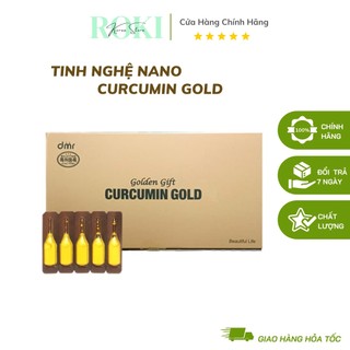 Tinh nghệ nano curcumin gold đẹp da, giữ dáng, chống lão hóa 100 tép - roki korean