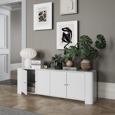 SELINA, Kệ tivi, kệ để đồ STO_127, 180x40x60cm, kệ gỗ Scandi Home
