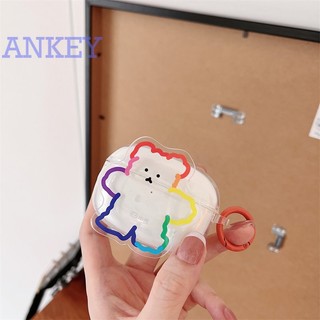 Beats Studio Buds Case Transparent Rainbow Figure Wireless Bluetooth Headset Protective Soft Shell