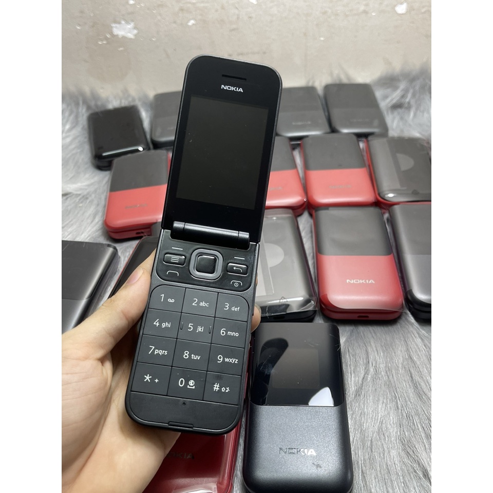 Điện thoại nắp gập 4g Nokia 2720 flip chữ to pin khủng cho người già